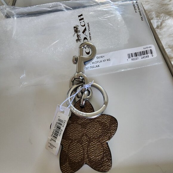 NWT Coach Silver Star Key Fob - Picture 5 of 5